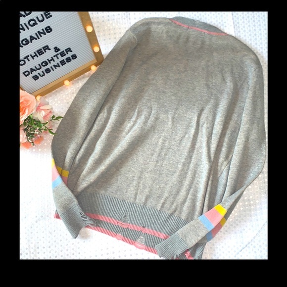 Rare Distressed Kendall Lane Sweater Pop Lighting - Picture 9 of 12
